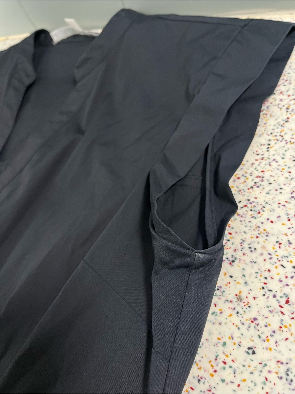 Veronica Beard Bell Ruched Button Front Shirt Dress Black Women’s Size 8 - Picture 5 of 10